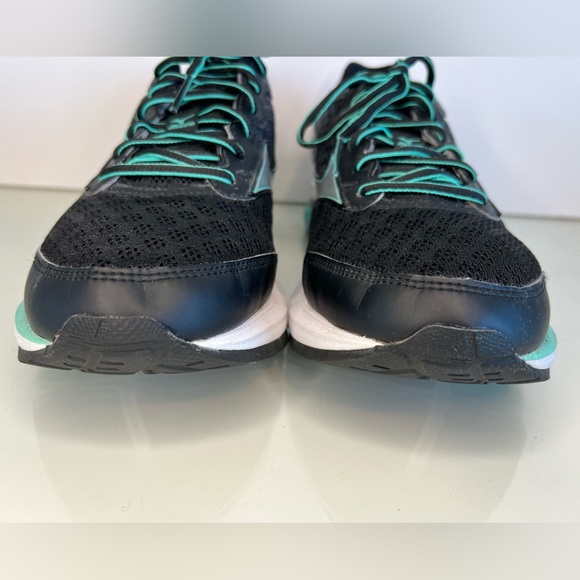 Mizuno Running Shoes Wave Rider 18 - X10 - U4ic Black/Silver/Teal Size 9 Women - Picture 9 of 16